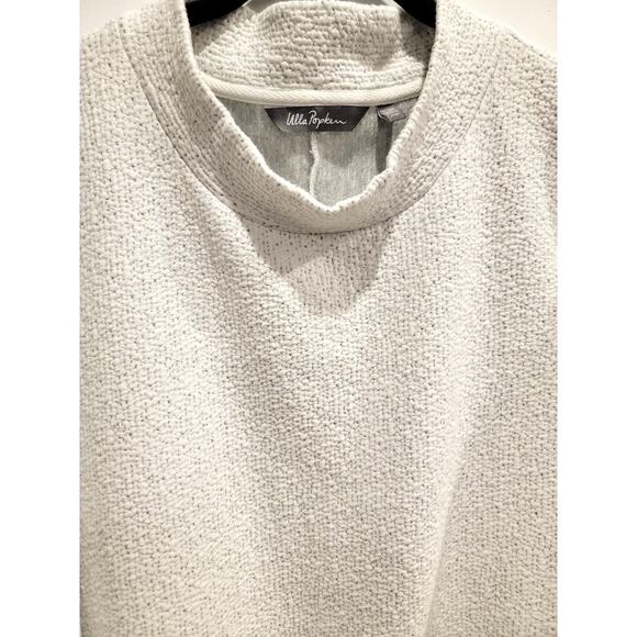 Ulla Popken Lagenlook Tunic Top Sz 3X Women's Mock Collar Midi Sleeve Oversized - Picture 4 of 16